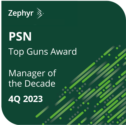 Zephyr PSN Top Gins Award: Manager of the decade 4Q 2023.